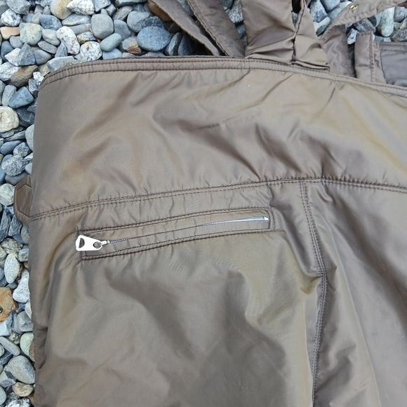 Gerry Nylon Ski Snow Pants Bib Overalls Mens XLarge Brown - Picture 8 of 15